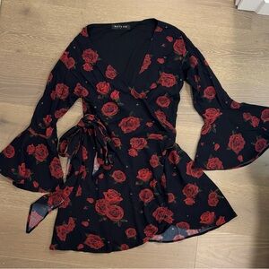 BOGO White Fox - Starry Night Dress Russian Rose Black